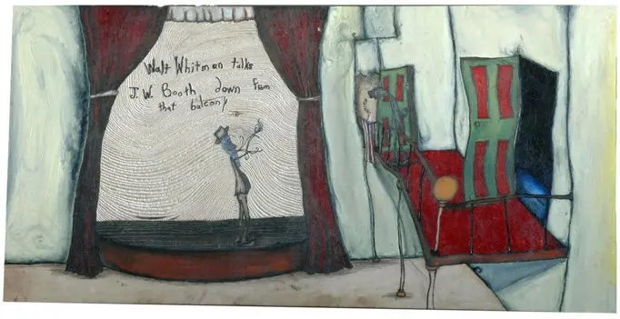Walt Whitman Talks JW Booth Down From that Balcony, 2007, by Brent Green.