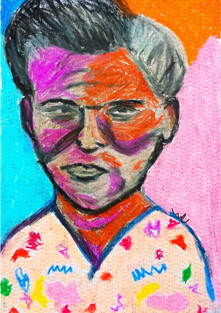 Madalena Santos Reinbolt, illustrated portrait by Catarina Wendel.